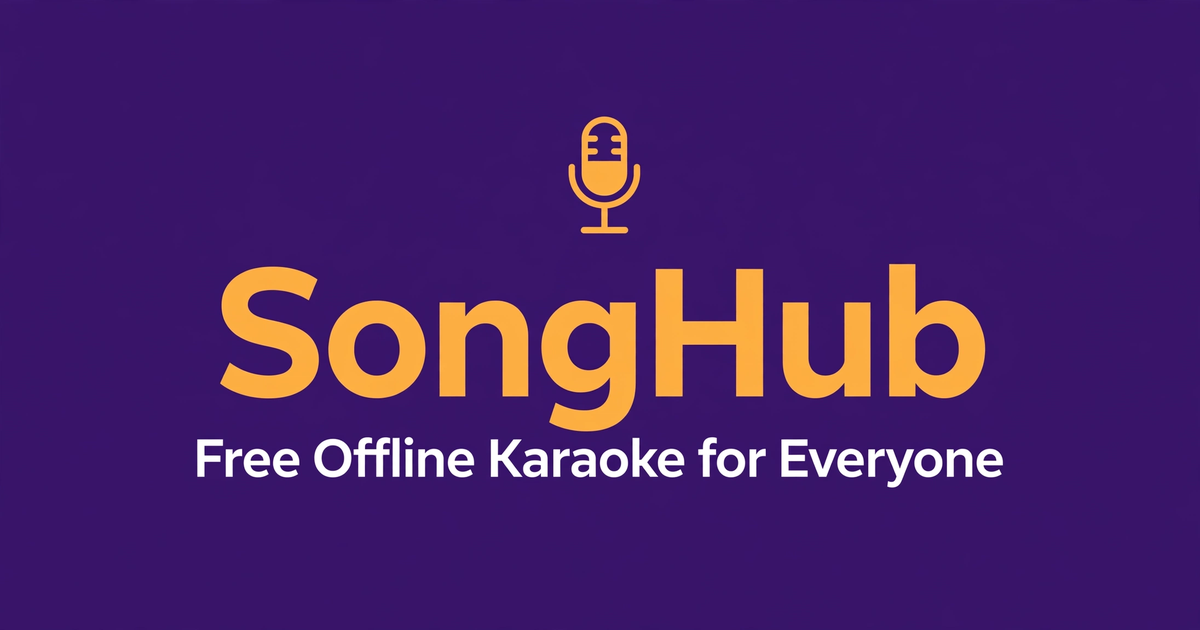 SongHub — Karaoke App & Song Management Hero Image
